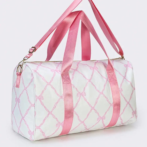 Bow Printed Duffel Bag