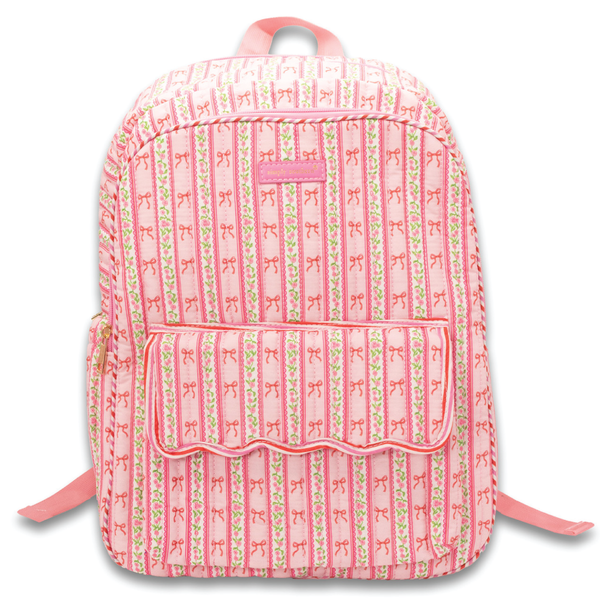 Simply Southern® Quilted Backpack: Pink
