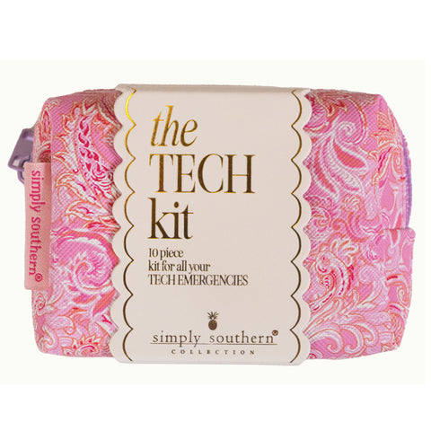 Simply Southern Travel Tech Kit: Pink Paisley