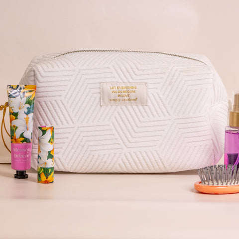 Simply Southern® Cosmo Bag: Ivory