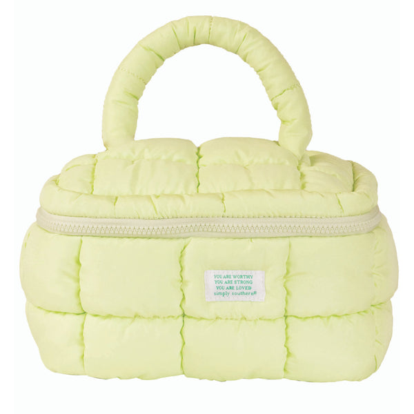 Simply Southern® Marshmallow Glam Bag: Sage