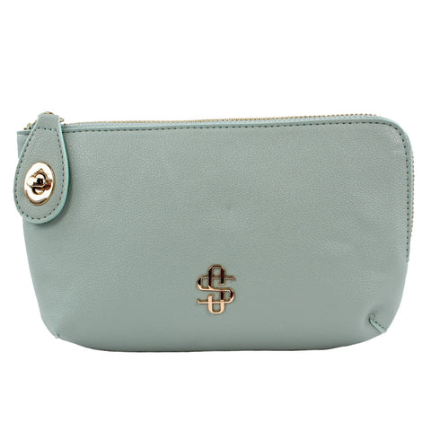 Simply Southern® Lock Wallet Bag: Sage