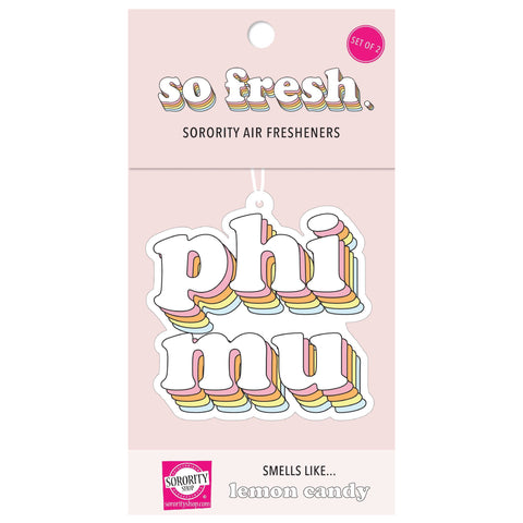 Phi Mu Retro Air Freshener