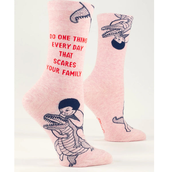 Scare Your Family Women's Crew Socks