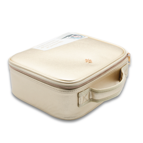 Simply Southern® Makeup Travel Case: Gold