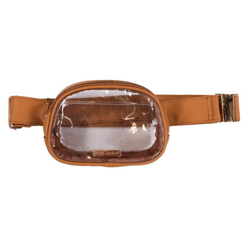 Simply Southern Clear Belt Bag: Chai