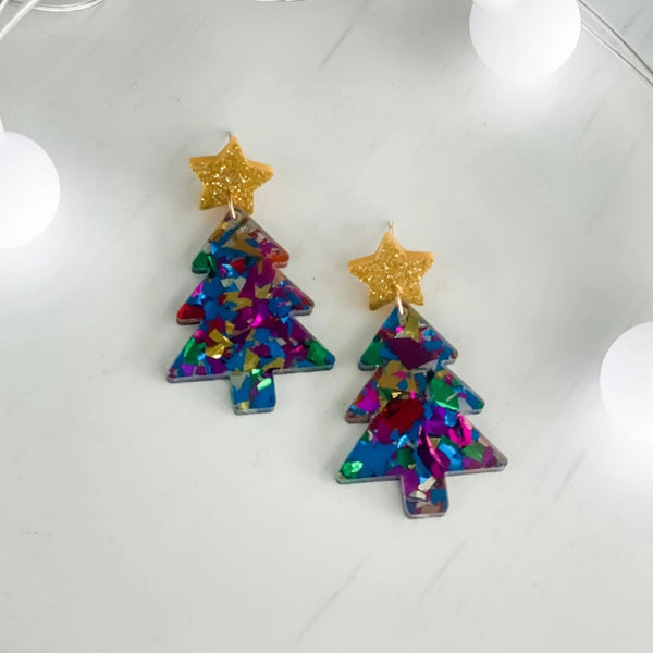 All That Glitters Tree Earrings