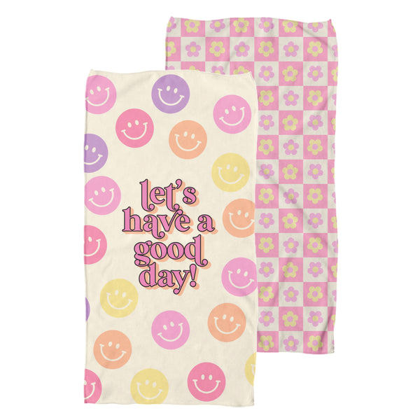 Simply Southern® Quick Dry Beach Towel: Smile