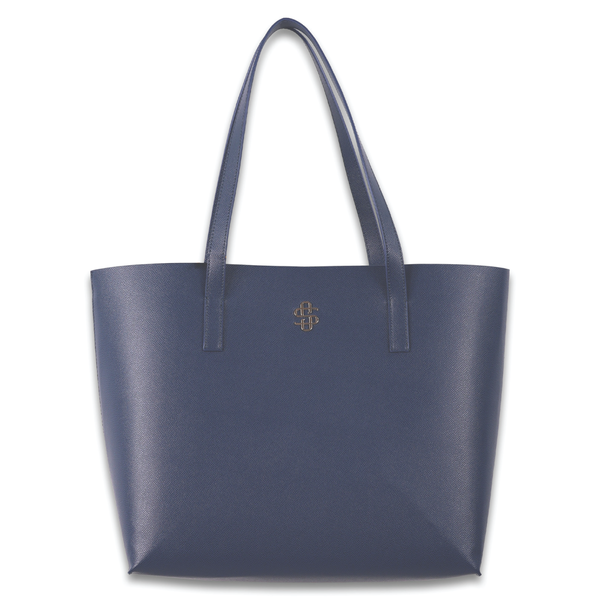 Simply Southern® Vegan Leather Tote: Navy
