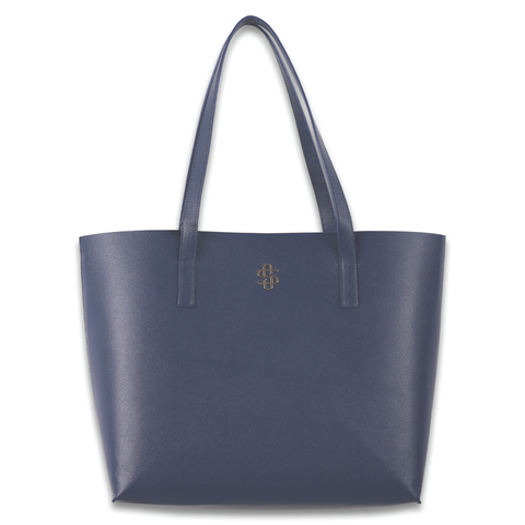 Simply Southern® Vegan Leather Tote: Navy