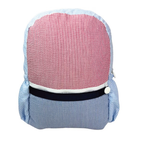 Yankee Doodle Medium Seersucker Backpack