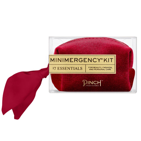 Oxblood Velvet Minimergency Kit