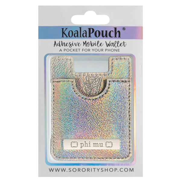 Phi Mu Holographic Phone Pouch