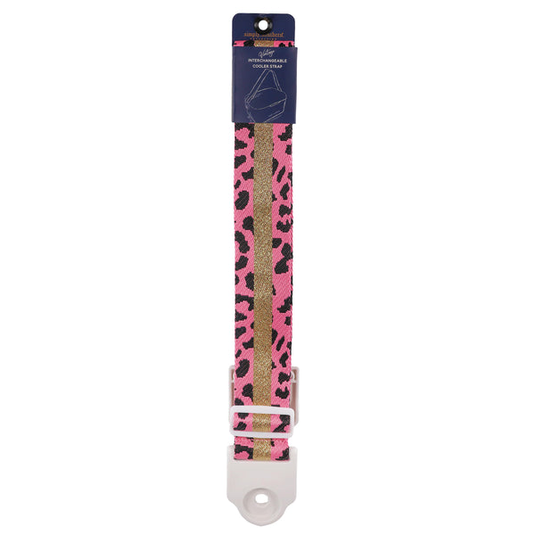 Simply Southern® Cooler Strap: Leopard Pink