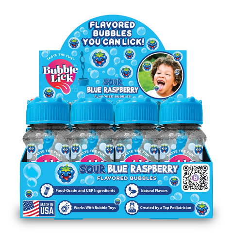 BubbleLick Sour Blue Raspberry Bubbles