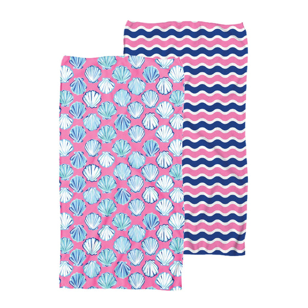Simply Southern® Quick Dry Beach Towel: Shell