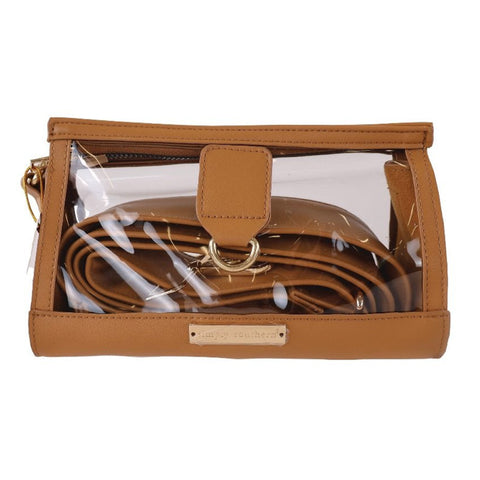 Simply Southern Clear Clutch: Chai