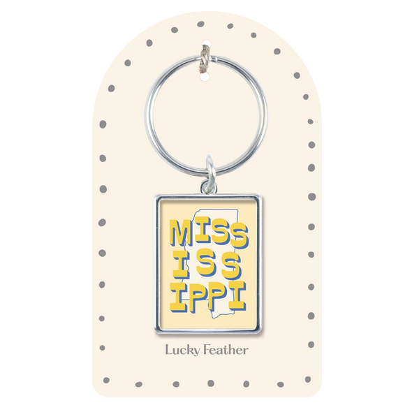 Mississippi State Love Keychain