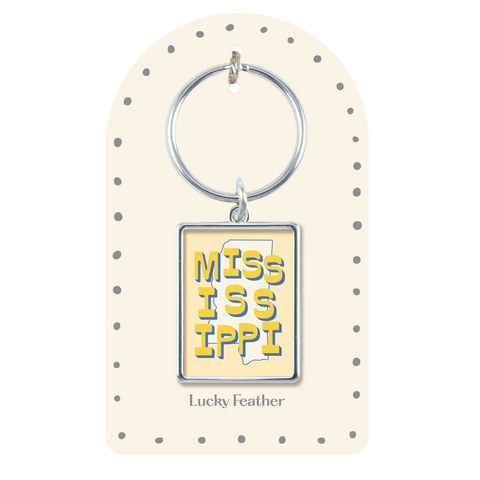 Mississippi State Love Keychain