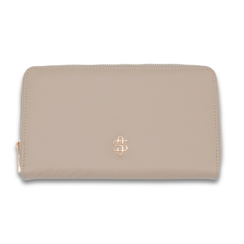 Simply Southern® Vegan Leather Wallet: Beige
