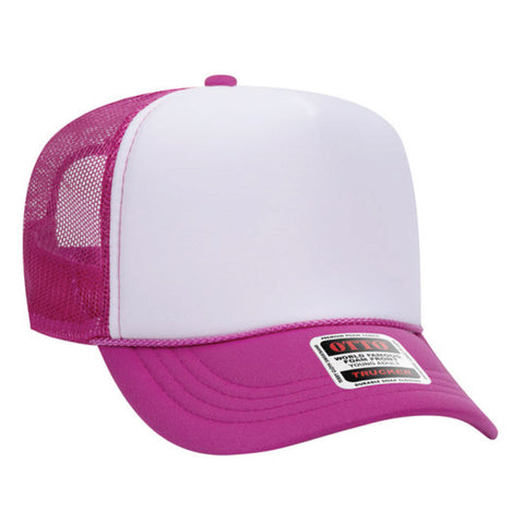 Hot Pink & White Trucker Cap