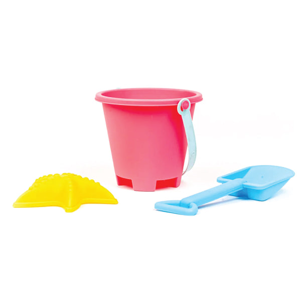 3 Piece Pink Sand Bucket Set