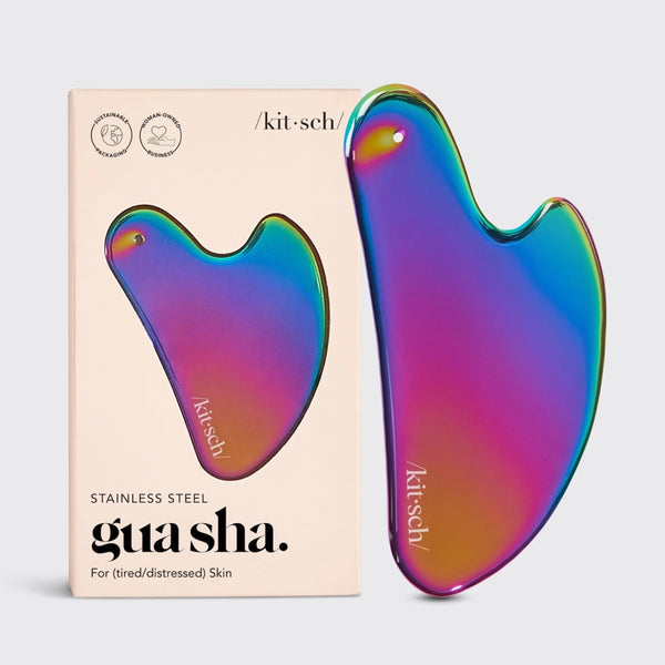 Iridescent Steel Gua Sha