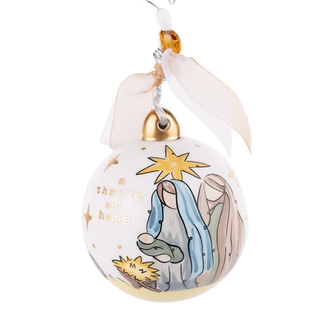Gold Star Thrill of Hope Ornament