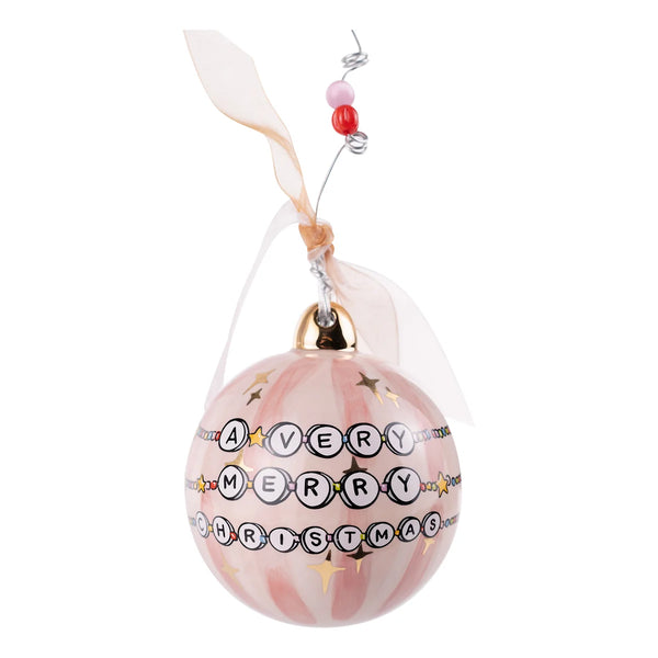 Very Merry Christmas Friendship Bracelet Ornament