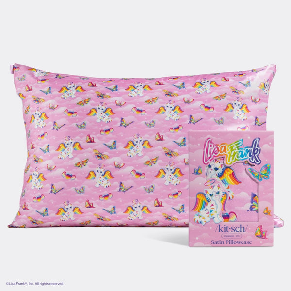 Satin Pillowcase - Lisa Frank Angel Kitty™