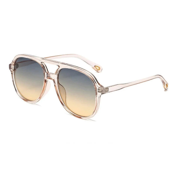 Classic Oversized Sunglasses: Tan