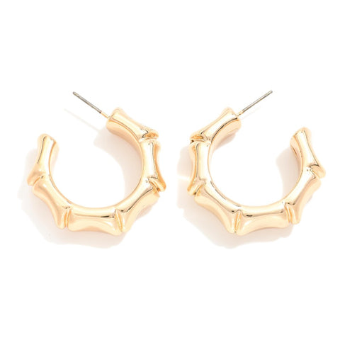 Chunky Bamboo Earrings