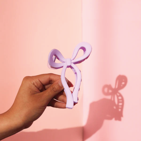 Lilac Bow Clip