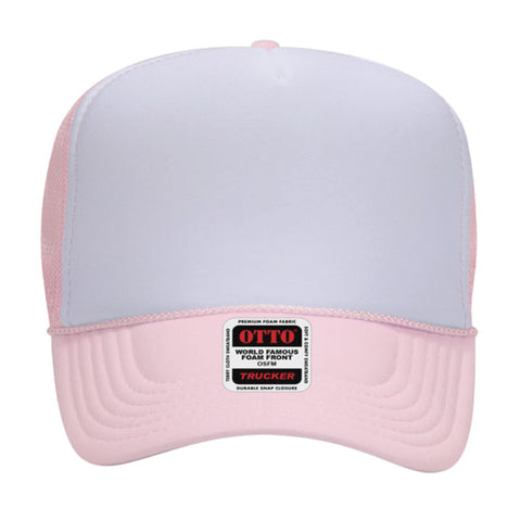 Light Pink & White Trucker Cap