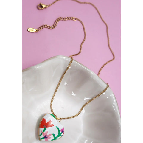 Floral Locket Necklace