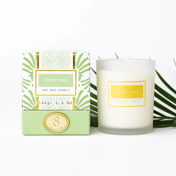 Boxed 5.6oz Candle - Citrus Sage