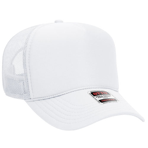 White & White Trucker Cap