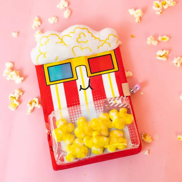 Tasty Popcorn Plush Journal