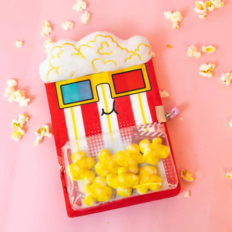 Tasty Popcorn Plush Journal
