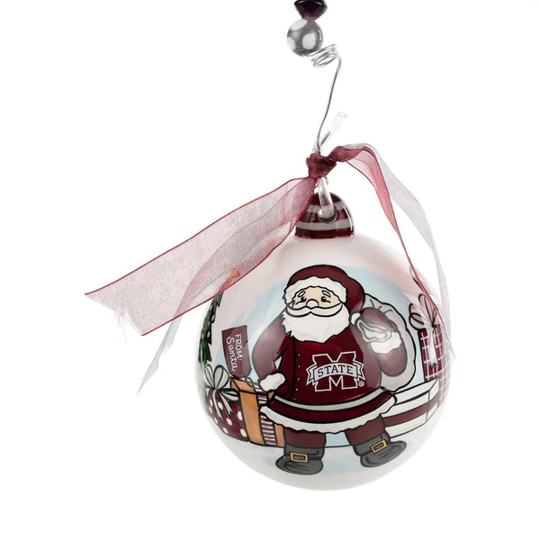 Merry Christmas MSU Santa Ornament