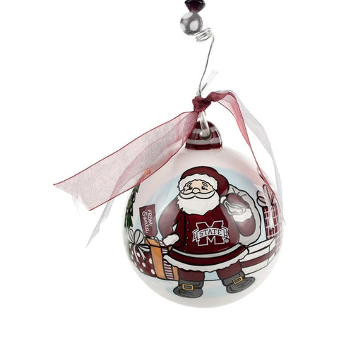 Merry Christmas MSU Santa Ornament