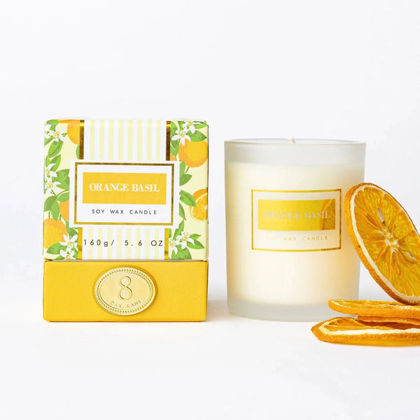Boxed 5.6oz Candle - Orange Basil