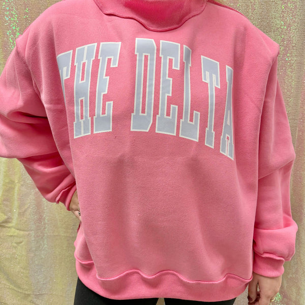 The Delta/MS Reversible Mock Neck Sweatshirt