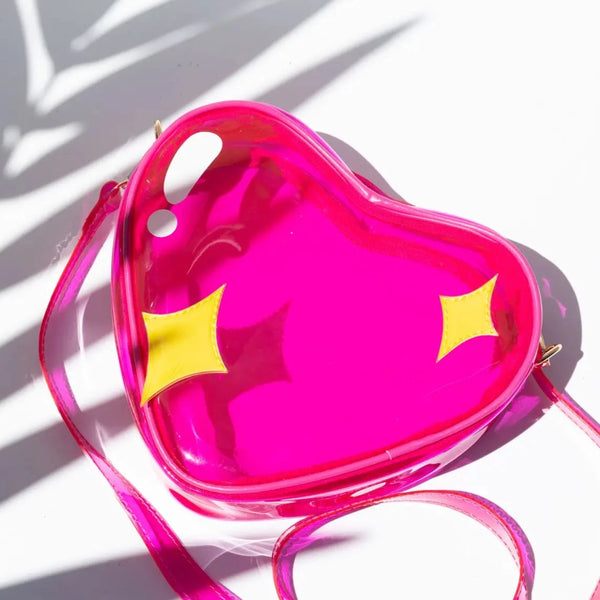 Pink Heart Jelly Handbag