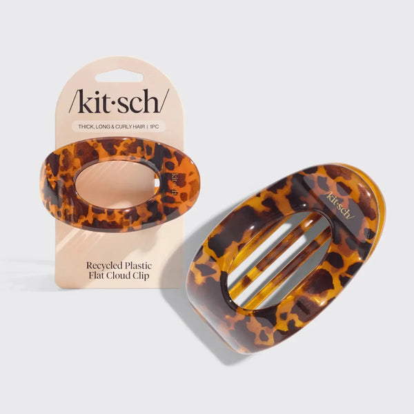 Recycled Plastic Large Flat Cloud Clip - Tortoise