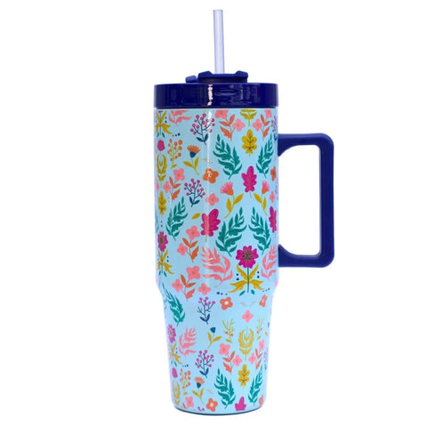 Wild Flower Handle Tumbler