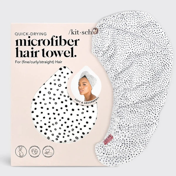 Quick Dry Hair Towel: Micro Dot