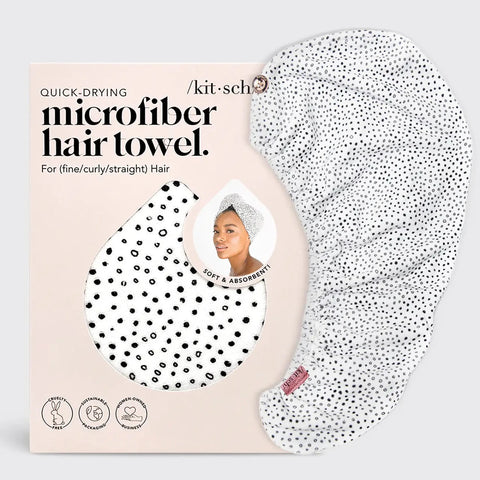 Quick Dry Hair Towel: Micro Dot