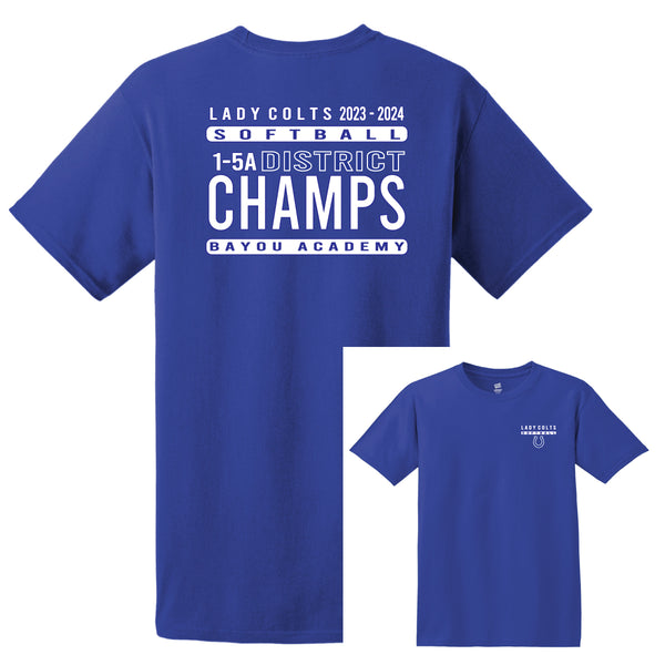 2023-24 District Champ Blue Cotton Tee