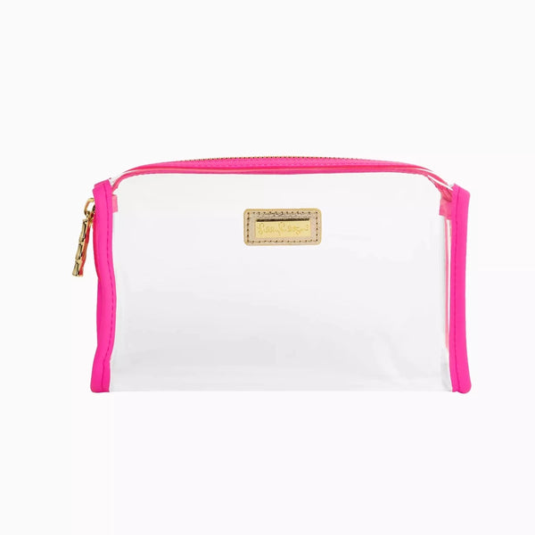 Lilly Pulitzer® Pencil/Cosmetic Case: Aura Pink